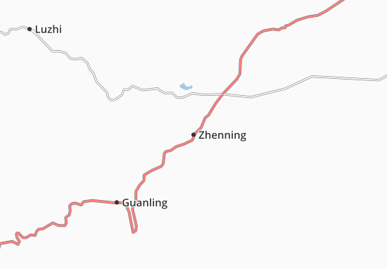 Mapa Zhenning