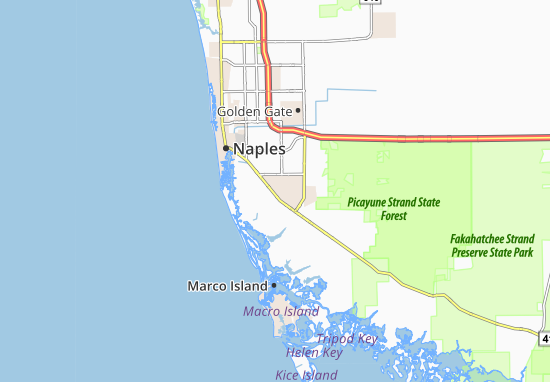 Karte Stadtplan Naples Manor