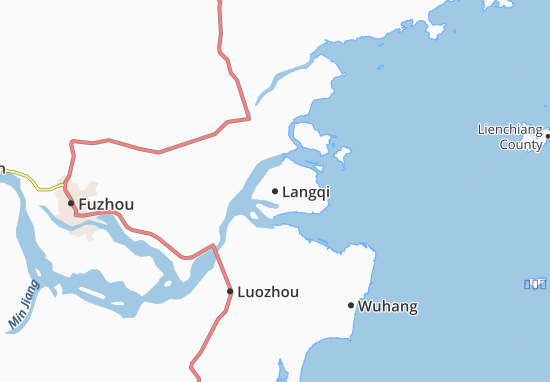 Karte Stadtplan Langqi