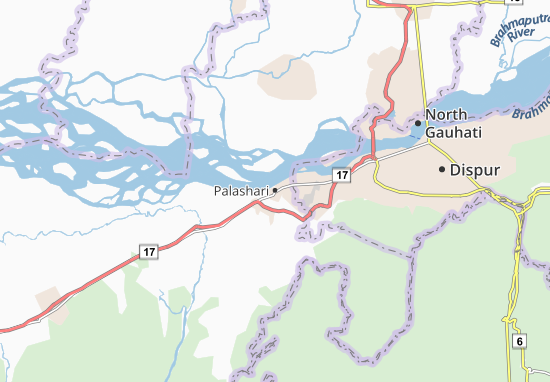 Karte Stadtplan Palashari