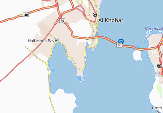 Karte Stadtplan Al Amwaj