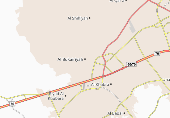 Kaart Plattegrond Al Bukairiyah