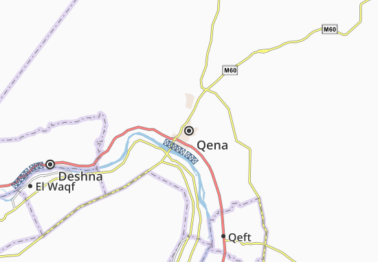 Karte Stadtplan Qena