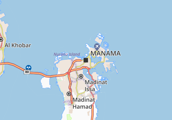 Karte Stadtplan Manama