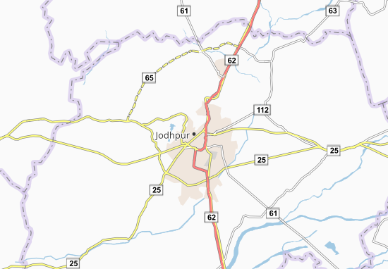 Karte Stadtplan Jodhpur