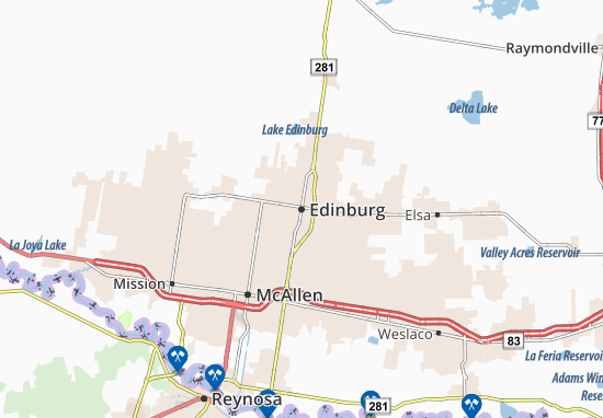 Mapa Edinburg