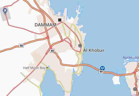 Kaart Plattegrond Dhahran