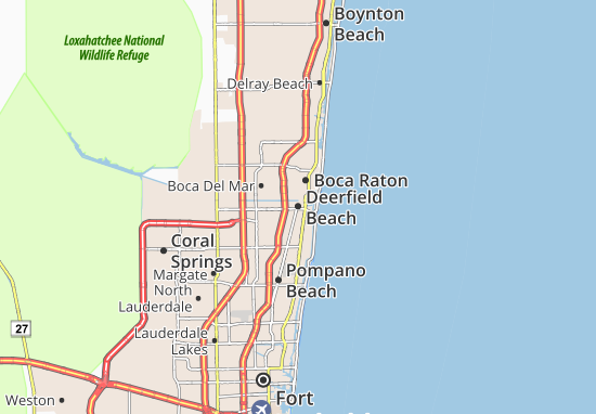 Carte-Plan Deerfield Beach