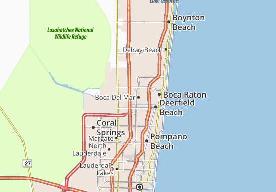 Karte Stadtplan Boca Del Mar