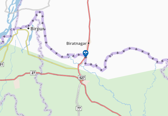 Mapa Jogbani