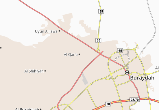 Karte Stadtplan Al Qar&#x27;a