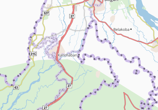 Mapa Kanchabari