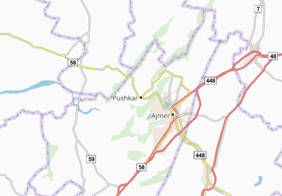 Mapa Pushkar