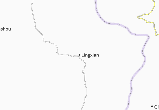 Kaart Plattegrond Lingxian