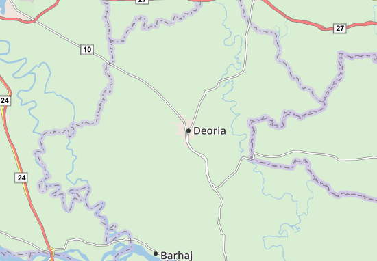 Karte Stadtplan Deoria