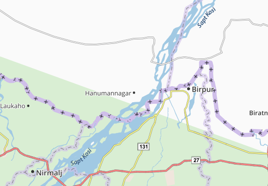 Karte Stadtplan Hanumannagar