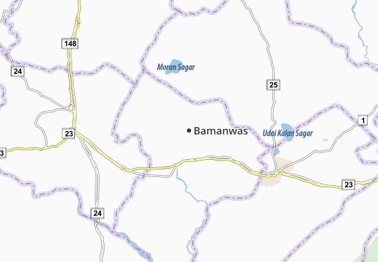 Karte Stadtplan Bamanwas