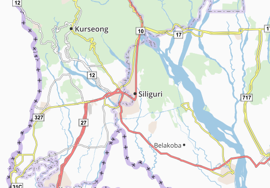 Karte Stadtplan Siliguri