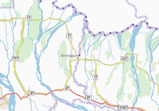 Karte Stadtplan Binnaguri