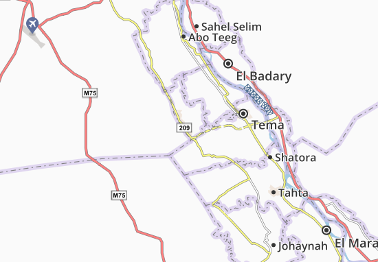 Karte Stadtplan El Ghanayem