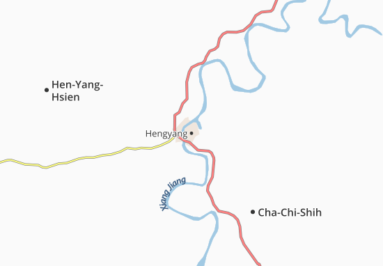 Kaart Plattegrond Hengyang
