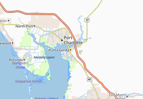 Kaart Plattegrond Punta Gorda