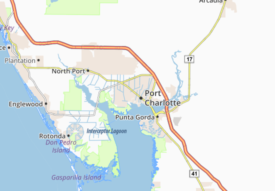 Kaart Plattegrond Port Charlotte