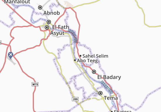 Karte Stadtplan Sahel Selim