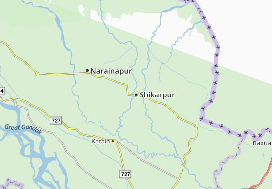 Karte Stadtplan Shikarpur
