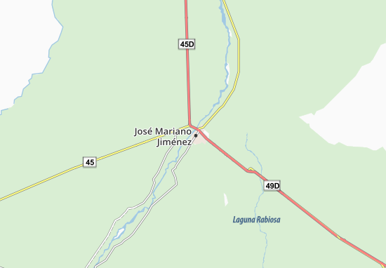 José Mariano Jiménez Map