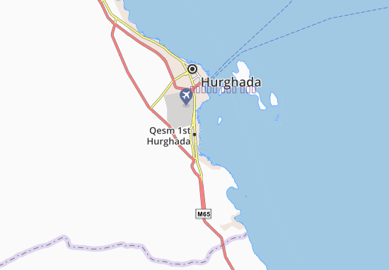 Kaart Plattegrond Qesm 1st Hurghada
