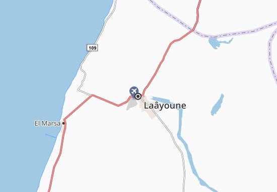 Karte Stadtplan Laâyoune