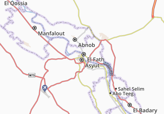 Kaart Plattegrond Qesm 2nd Asyut