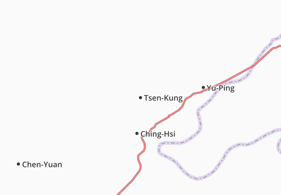 Karte Stadtplan Tsen-Kung