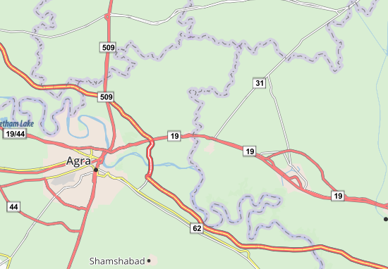 Karte Stadtplan Itimadpur