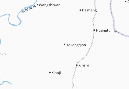Kaart Plattegrond Yajiangqiao