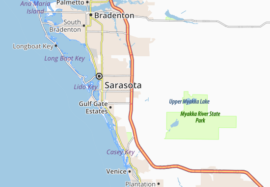 Carte-Plan Lake Sarasota