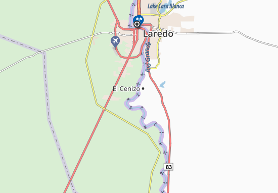 Kaart Plattegrond El Cenizo