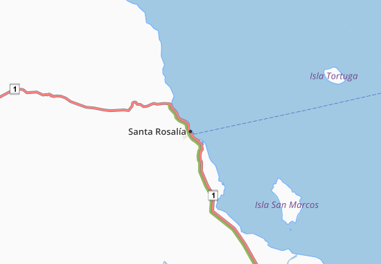 Santa Rosalía Map