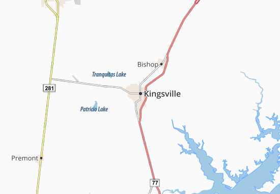 Kaart Plattegrond Kingsville