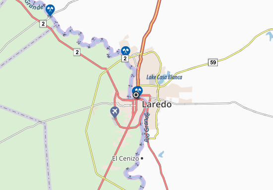 Karte Stadtplan Laredo