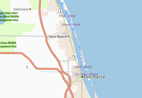 Karte Stadtplan Florida Ridge