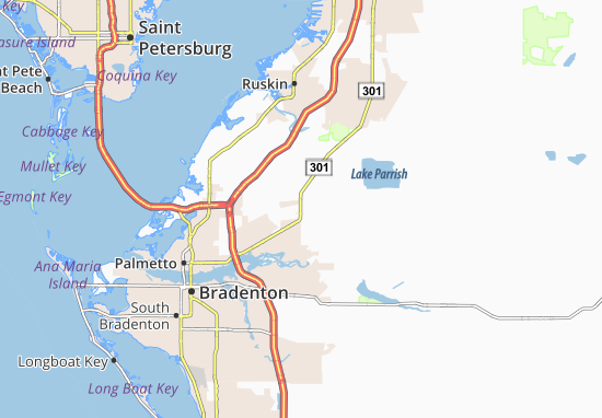 Karte Stadtplan Parrish