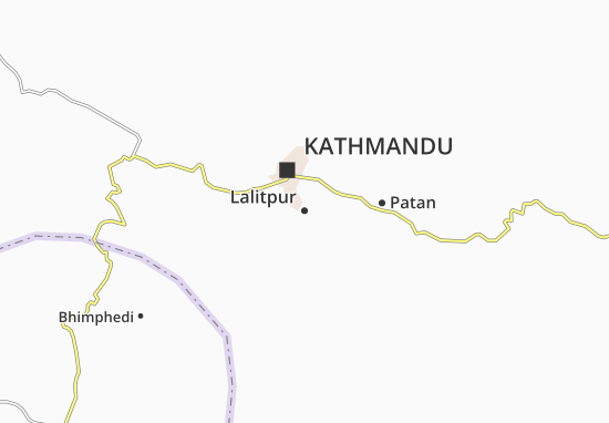 Kaart Plattegrond Lalitpur