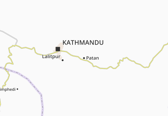 Karte Stadtplan Patan