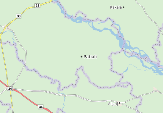 Karte Stadtplan Patiali