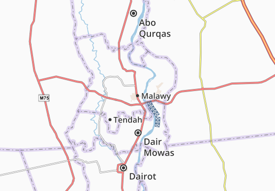 Karte Stadtplan Malawy