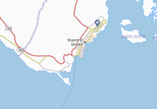 Carte-Plan Tagamoat Sakania Sharm El Sheikh