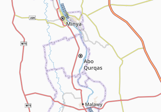Karte Stadtplan Abo Qurqas