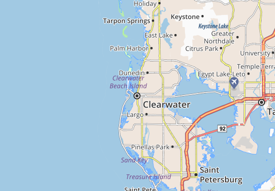 Mapa Clearwater